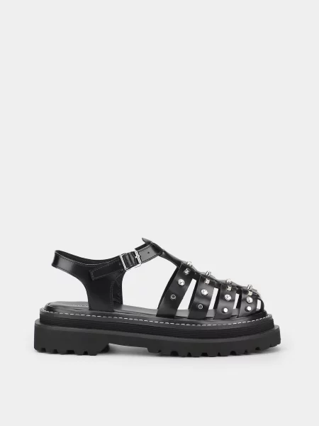 CHER INTERTOP Босоніжки Шкіра чорний