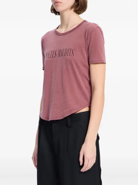 Tricou Ann Demeulemeester cu imagine roz
