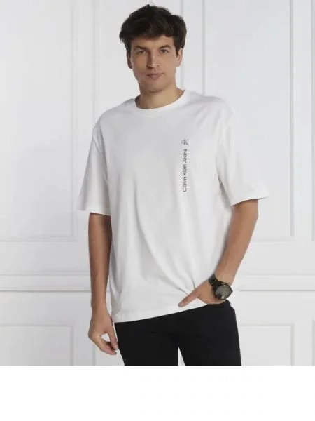 CALVIN KLEIN JEANS Tricou | Relaxed fit alb