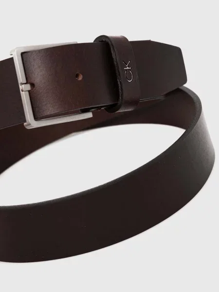 Calvin Klein Usnjen pas rjava