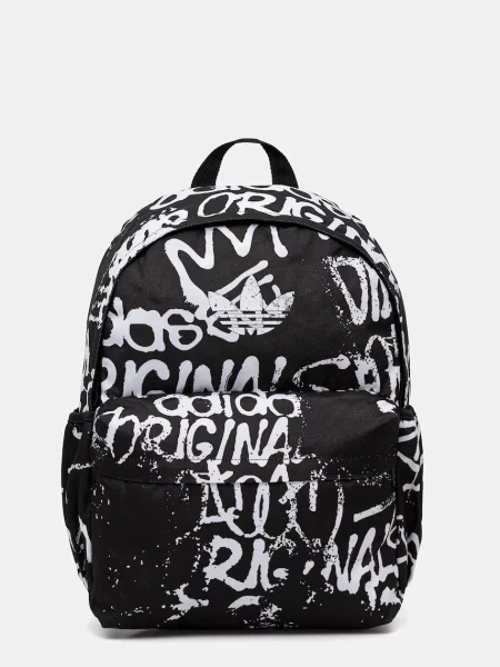 Adidas Originals plecak czarny duży wzorzysty biały