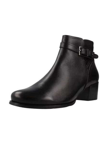 Lniane buty do kostki Regarde Le Ciel czarne