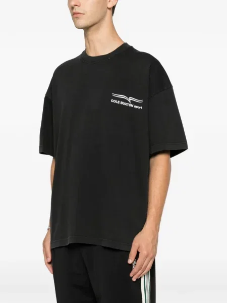 Scurt tricou Cole Buxton cu imagine negru