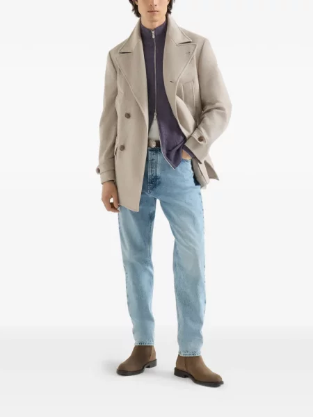 Cardigan Brunello Cucinelli din cașmir violet
