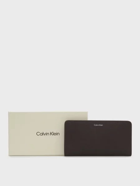 Кошелек Calvin Klein с лого коричневый
