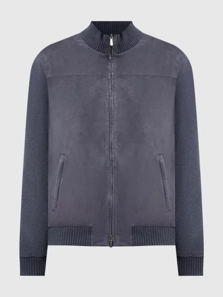 Комбінована куртка Enrico Mandelli сіра