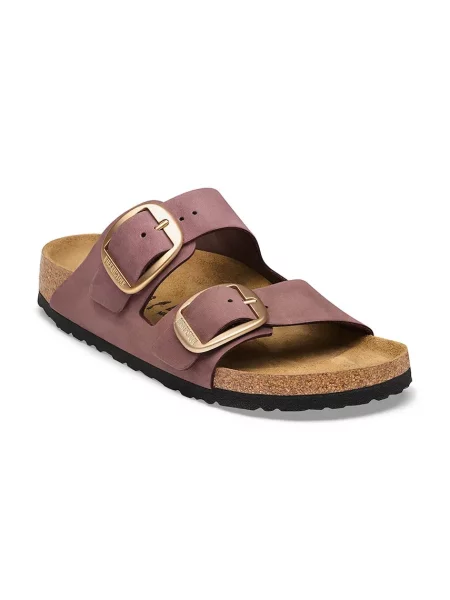 Birkenstock шльопанці нубукові Arizona Big Buckle Nubuck Leather