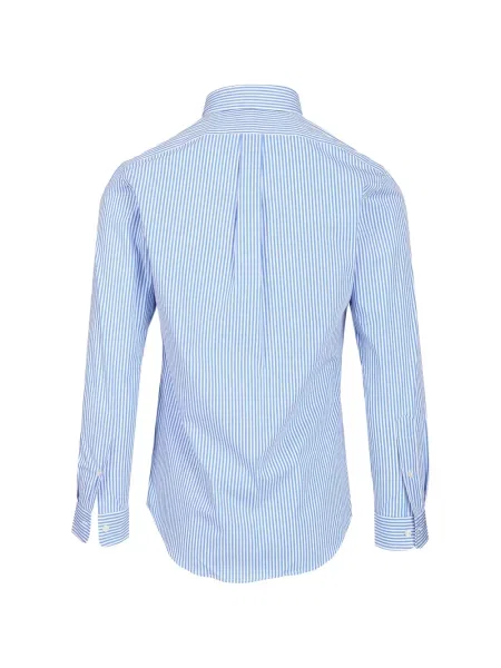 Ριγέ πουκάμισο Polo Ralph Lauren με κέντημα μπλε