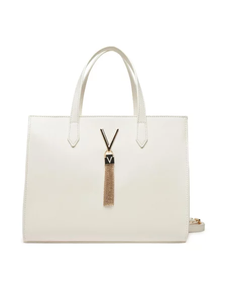 Pisemska torbica Valentino bela