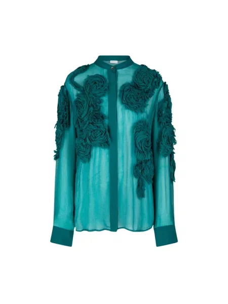 Koszula Dries Van Noten niebieska