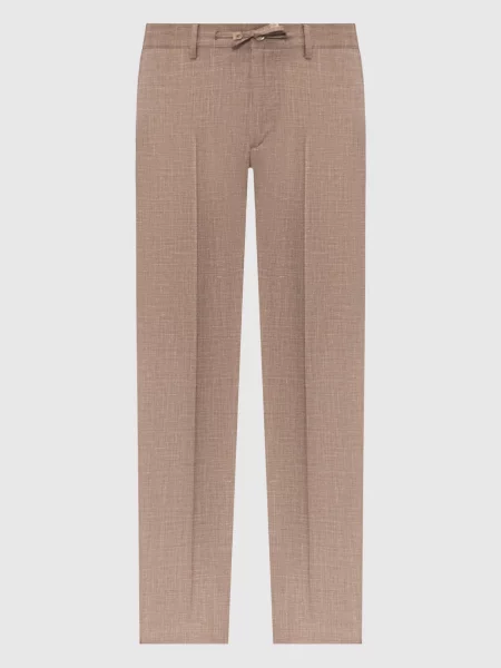 Шерстяные брюки Stefano Ricci коричневые