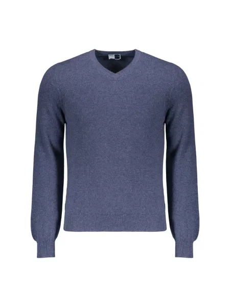 Sweter Fedeli z kaszmiru niebieski