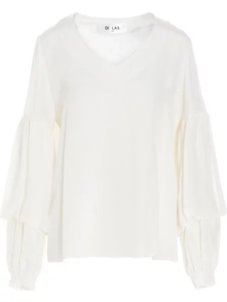 Jedwabna bluzka Di.la3 Pari' biała