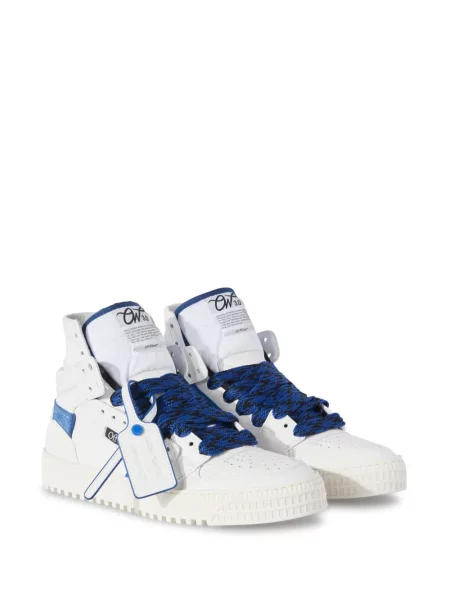 Iš natūralios odos sportbačiai Off-white balta