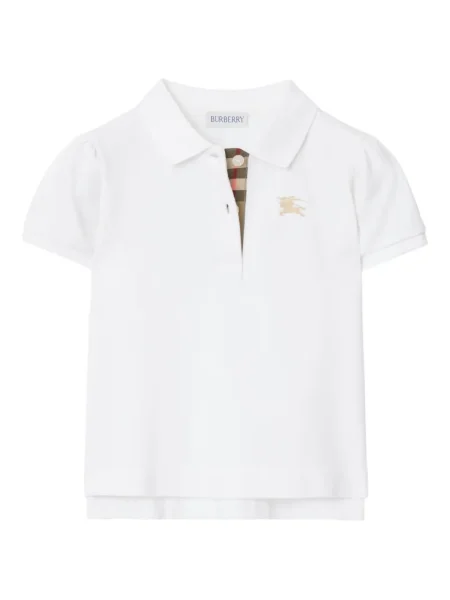 Koszulka polo dziecięca Burberry biała