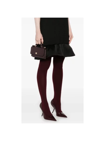 Torebka Dolce And Gabbana skórzana fioletowa