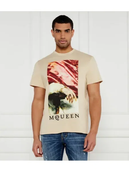 Alexander McQueen Tricou bej