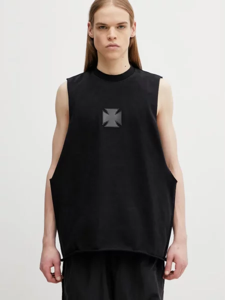 VETEMENTS tricou din Leather Cross