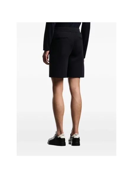 Szorty Emporio Armani pikowane niebieskie