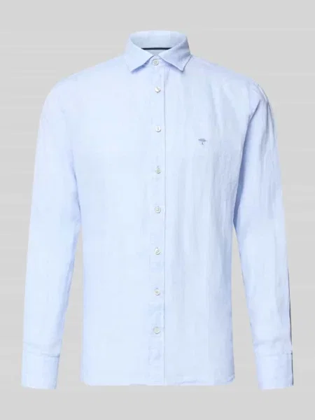 Koszula z lnu o kroju slim fit z kołnierzykiem typu cutaway Fynch-hatton