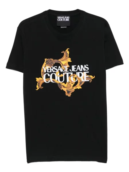 Tricou Versace Jeans Couture cu imagine negru