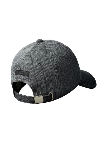 Calvin Klein Șapcă Denim Emblem Burnout Gri negru