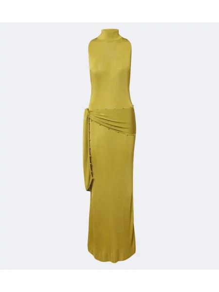 Cu centură rochie maxi De La Vali verde