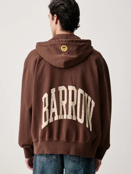 Barrow bluza rozpinana z kapturem brązowa