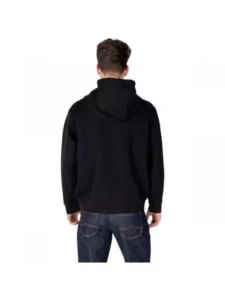 ARMANI EXCHANGE Tepláková bunda / biela čierna