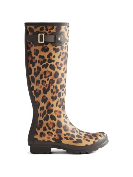 Botine Hunter cu imagine cu model leopard