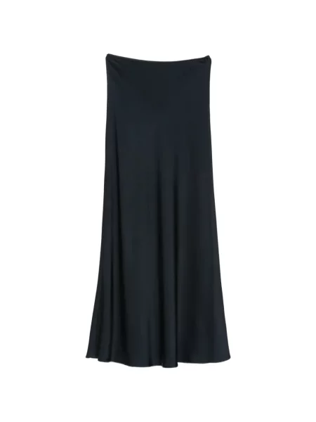 Fusta maxi Fabiana Filippi din satin negru
