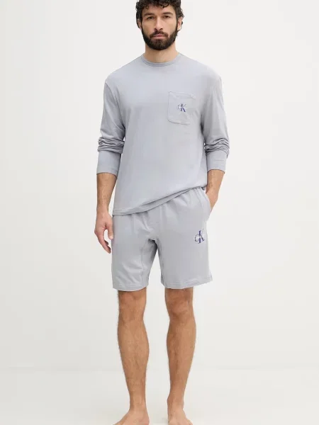 Calvin Klein Underwear pyžamové šortky šedé