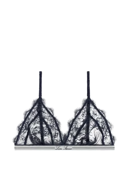 Sutien bralette Love Stories din dantelă albastru