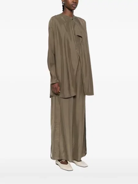 Udrapować koszula Ruohan drapowana zielona