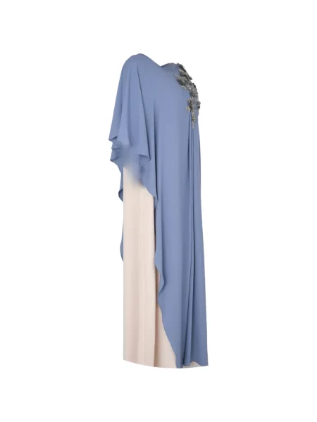 Rochie maxi Loodyana cu volane albastru