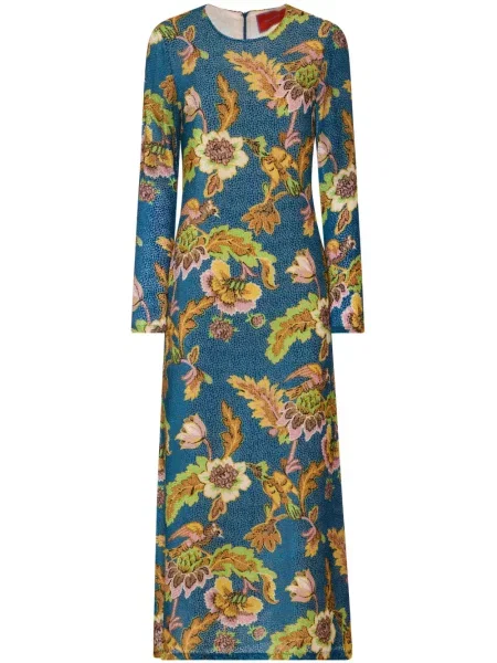 Rochie maxi La Doublej de costum albastru