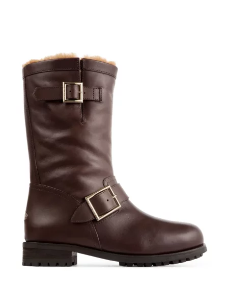 Botine Jimmy Choo cu cataramă maro