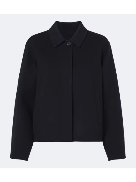 Geacă 's Max Mara de lână albastru