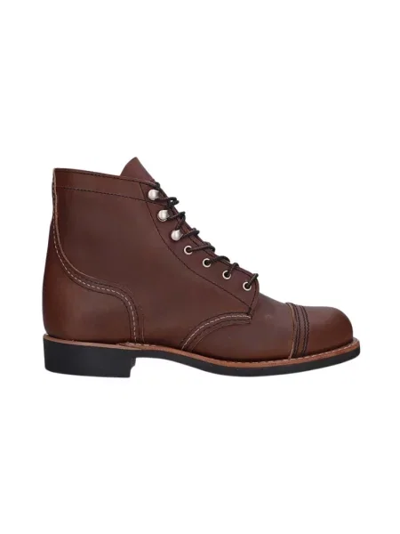 Botki Red Wing Shoes skórzane czerwone