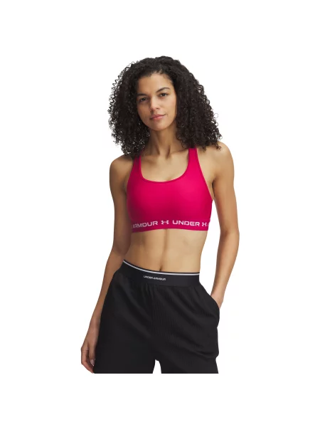 Спортен сутиен Under Armour Crossback с изчистен дизайн черно