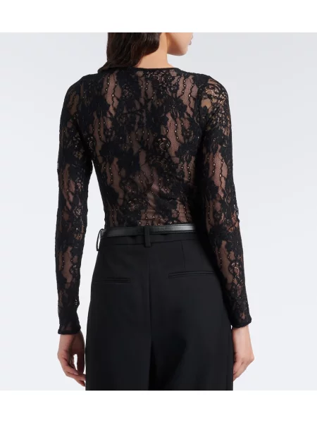 Body Zimmermann din dantelă negru