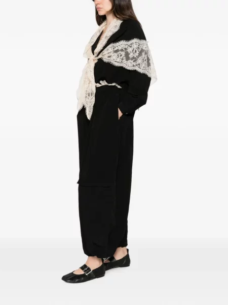 Pantaloni Sea din dantelă negru