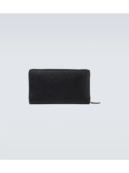 Portofel Balenciaga Cash din piele negru