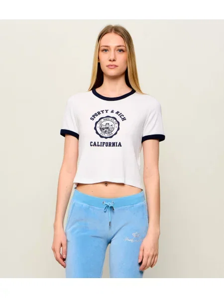Sporty & Rich California tricou din pentru femei alb