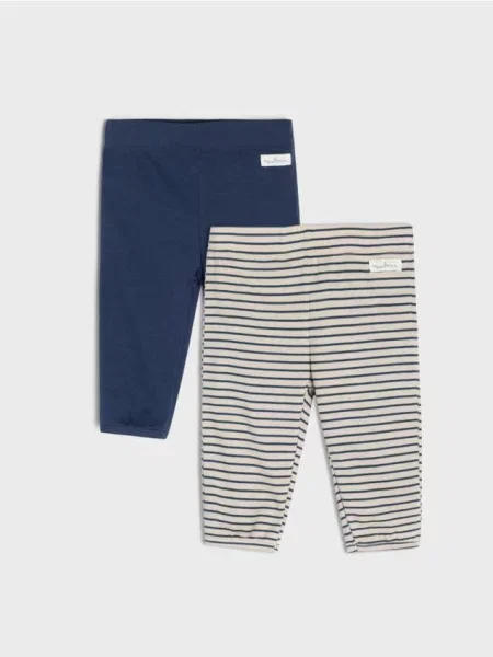 Sinsay kalhoty se střihem regular 2 pack béžová