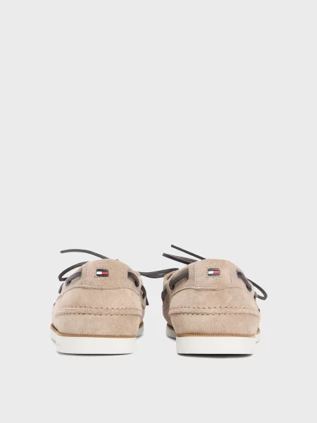 Замшеві туфлі Tommy Hilfiger бежеві