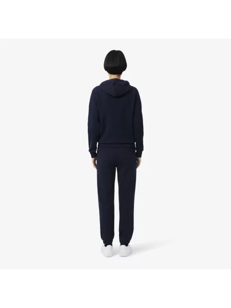 Lacoste Spodnie Dresowe Z Polaru granatowe