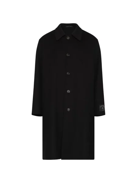 Palton Mm6 Maison Margiela de lână negru