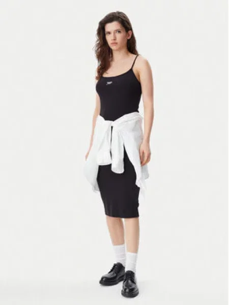 Tommy Jeans Letní šaty Script černá