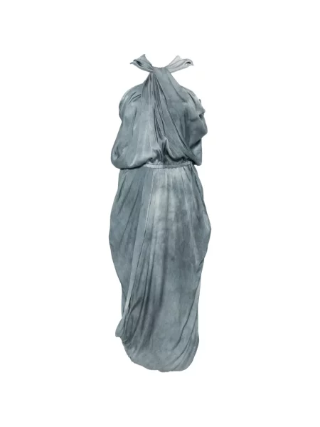 Rochie midi Uma Wang drapată albastru